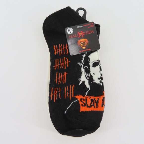 Halloween II Michael Myers Womens 4-10 No Show Socks Kill Count Horror Movie NEW - Picture 9 of 10